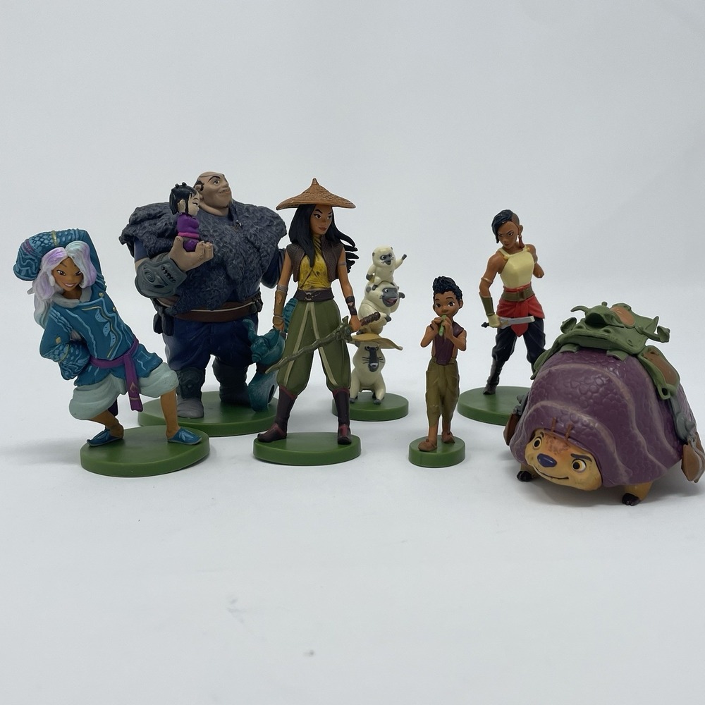 Disney RAYA and the LAST DRAGON Sisu Toy Cake Toppers Action Figures 4" Lot of 6
